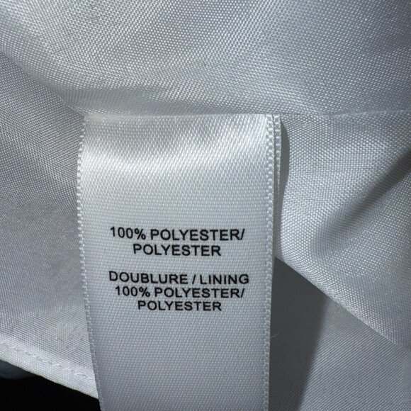 Chic by Jacob Blouse blue and white top shirt Women's Size M - Picture 5 of 5